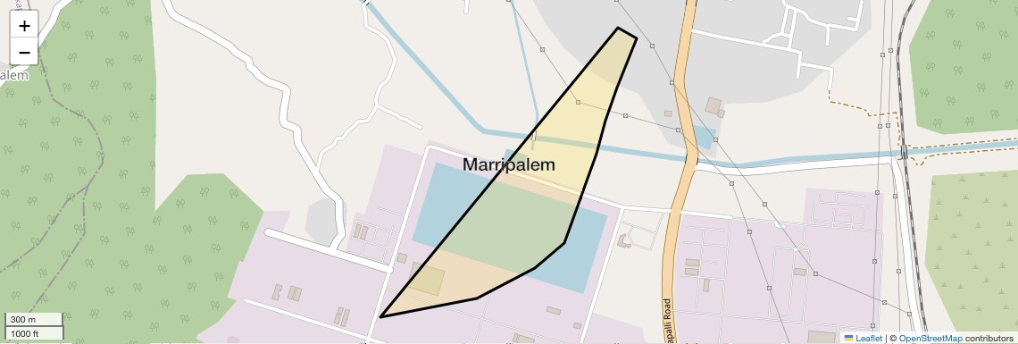 Location Map of Marripalem, Vizag