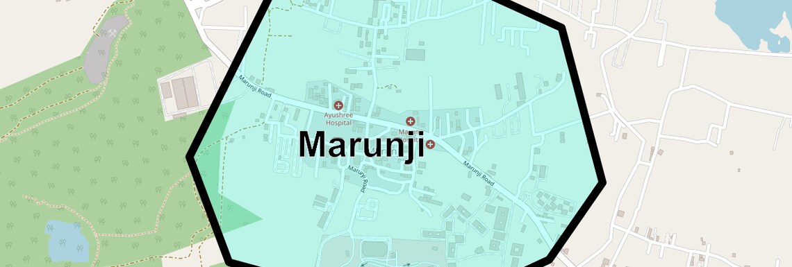 Location Map of Marunji, Pune
