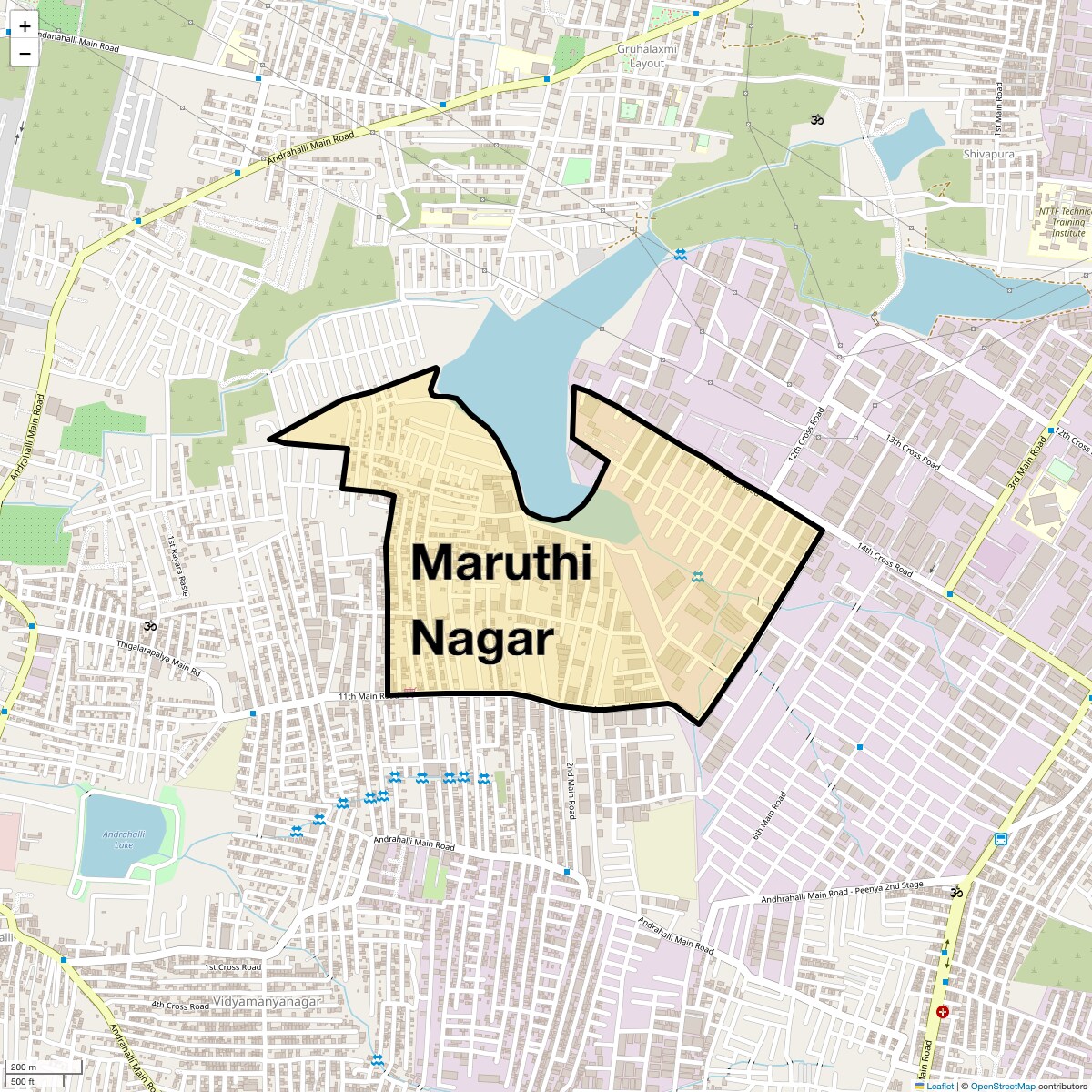 Check Time Travel of Maruthi Nagar, Bangalore