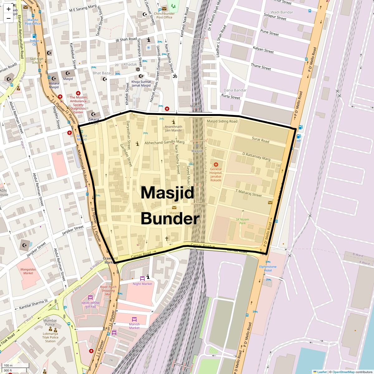 Check Time Travel of Masjid Bunder, Mumbai