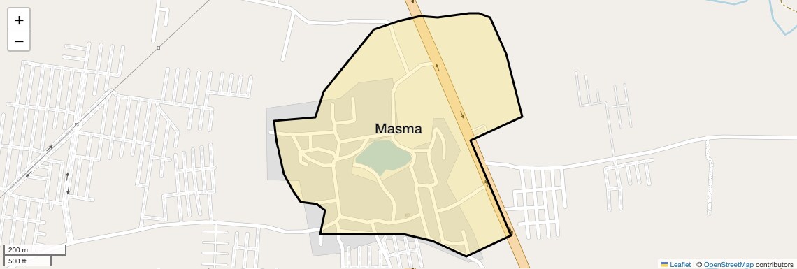 Location Map of Masma, Surat
