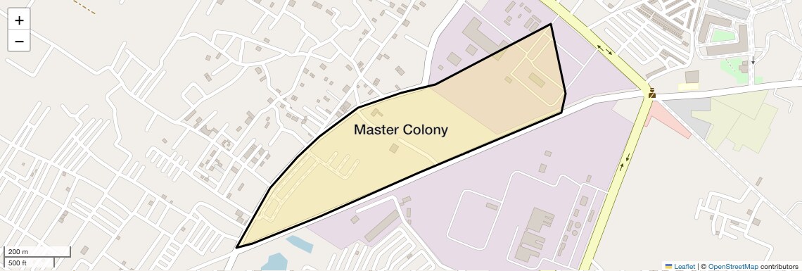 Location Map of Master Colony, Ghaziabad