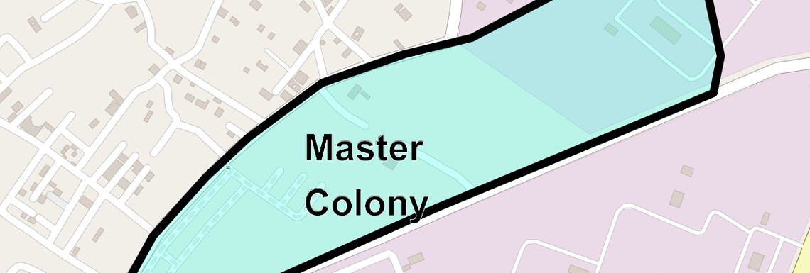 Location Map of Master Colony, Ghaziabad