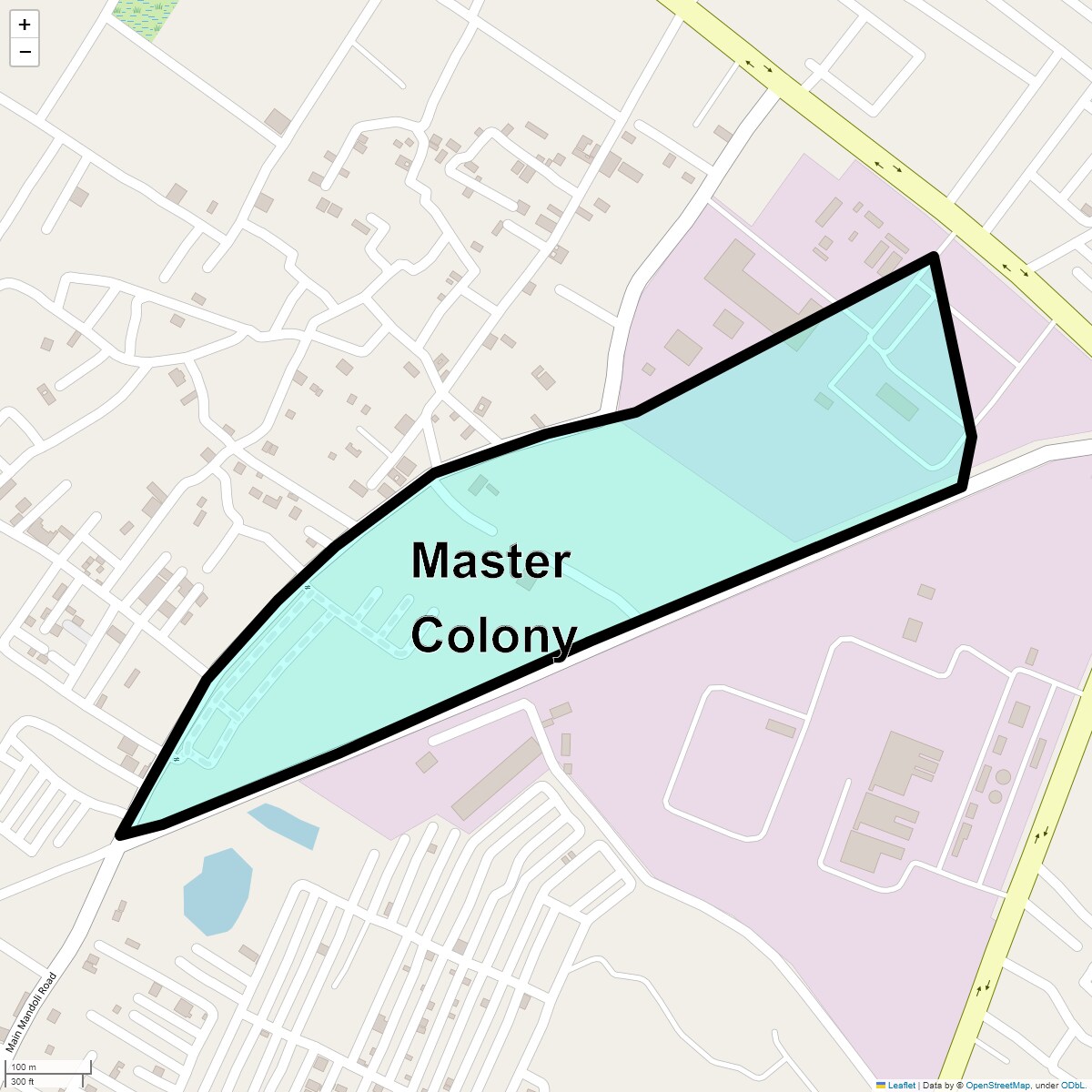 Location Map of Master Colony, Ghaziabad