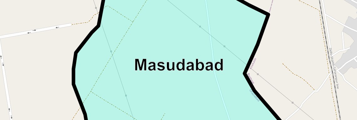 Location Map of Masudabad, Ghaziabad