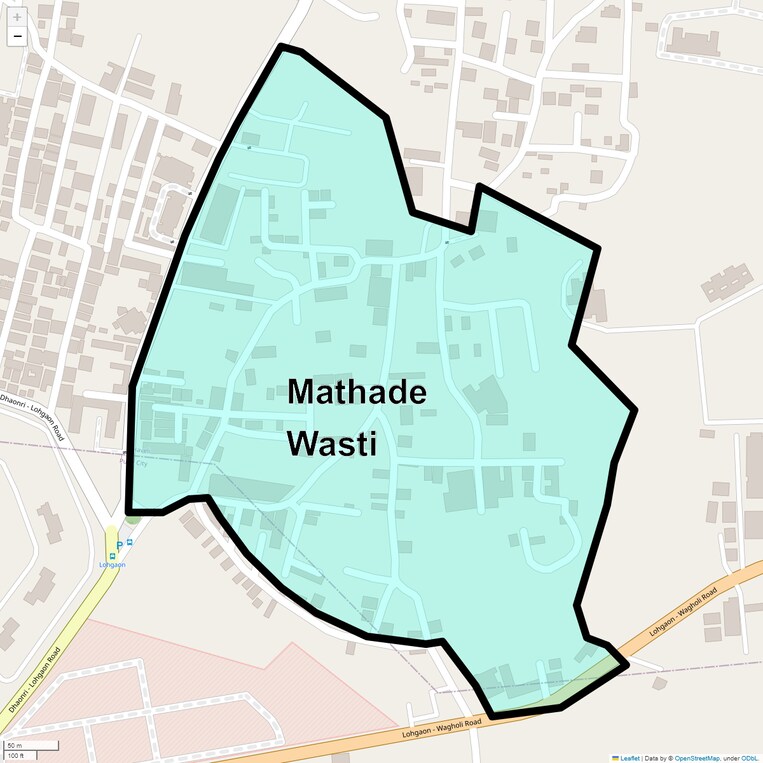 Location Map of Mathade Wasti