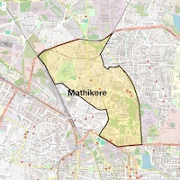 Mathikere Map