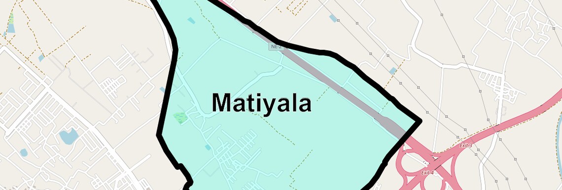 Location Map of Matiyala, Ghaziabad