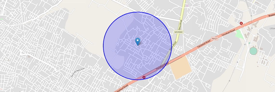 Location Map of Matiyari, Lucknow