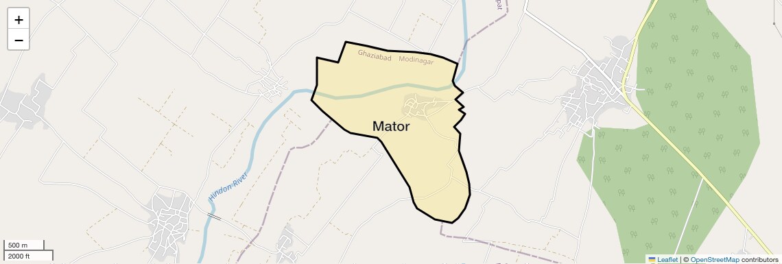Location Map of Mator, Ghaziabad