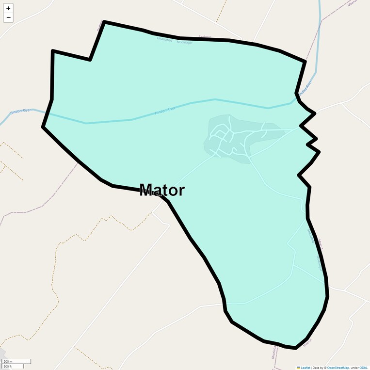 Location Map of Mator
