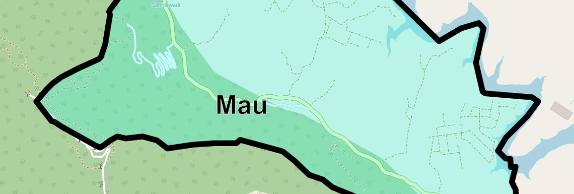 Location Map of Mau, Pune