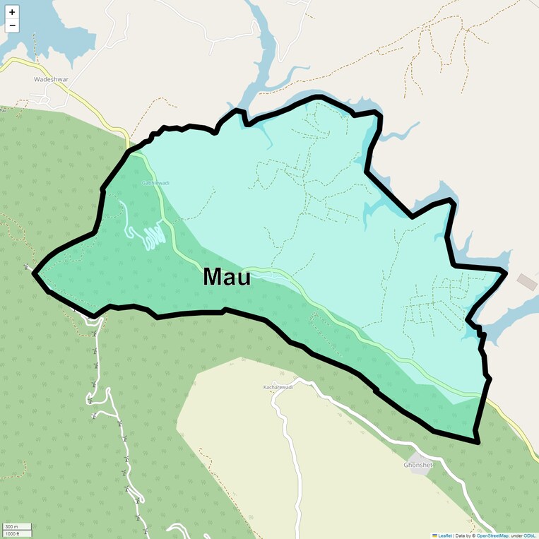 Location Map of Mau