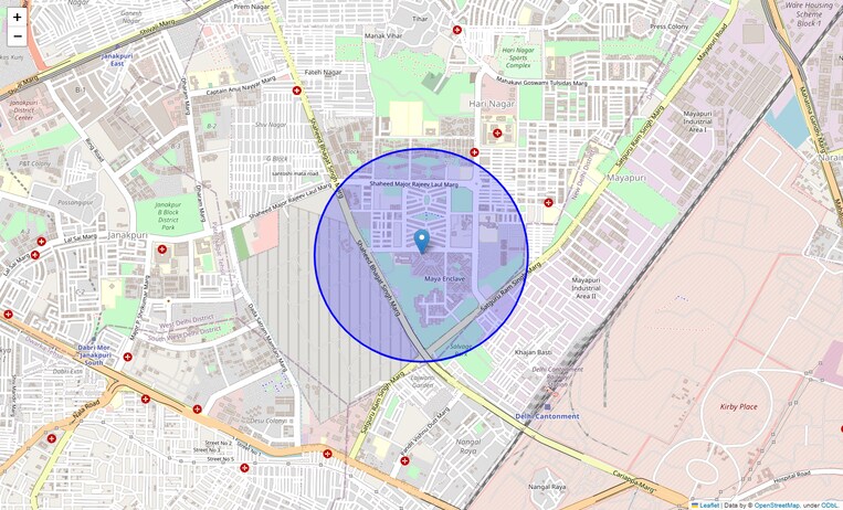 Location Map of Maya Enclave