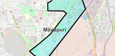 Location Map of Mayapuri, Delhi