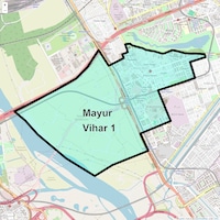 Mayur Vihar 1 Map