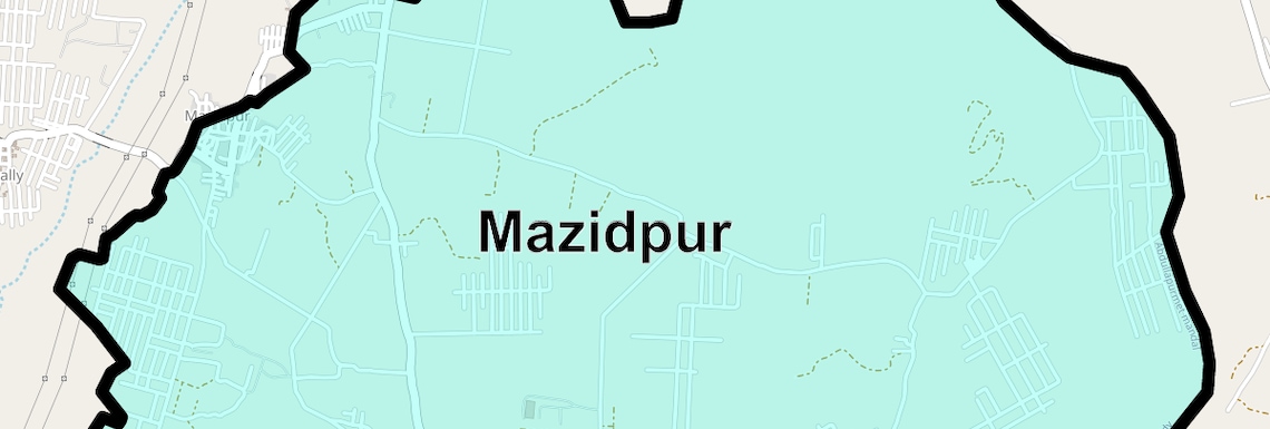 Location Map of Mazidpur, Hyderabad