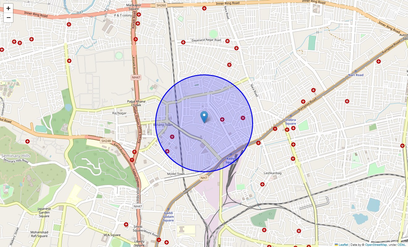 Mecosabagh Christian Colony Map