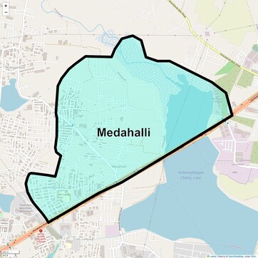 Location Map of Medahalli, Bangalore