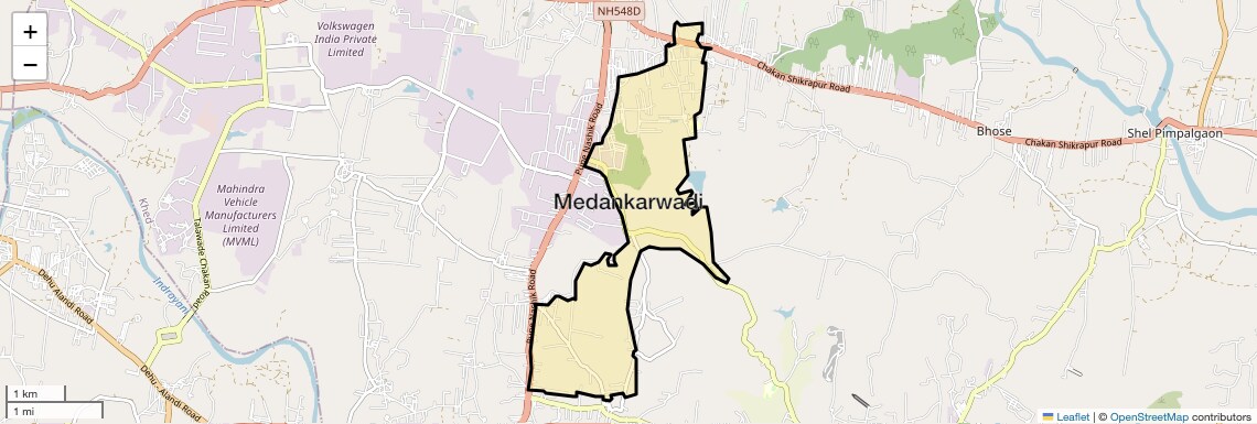 Location Map of Medankarwadi, Pune