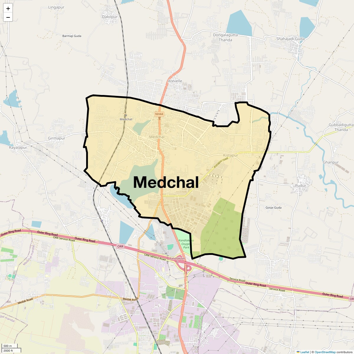 Check Time Travel of Medchal, Hyderabad