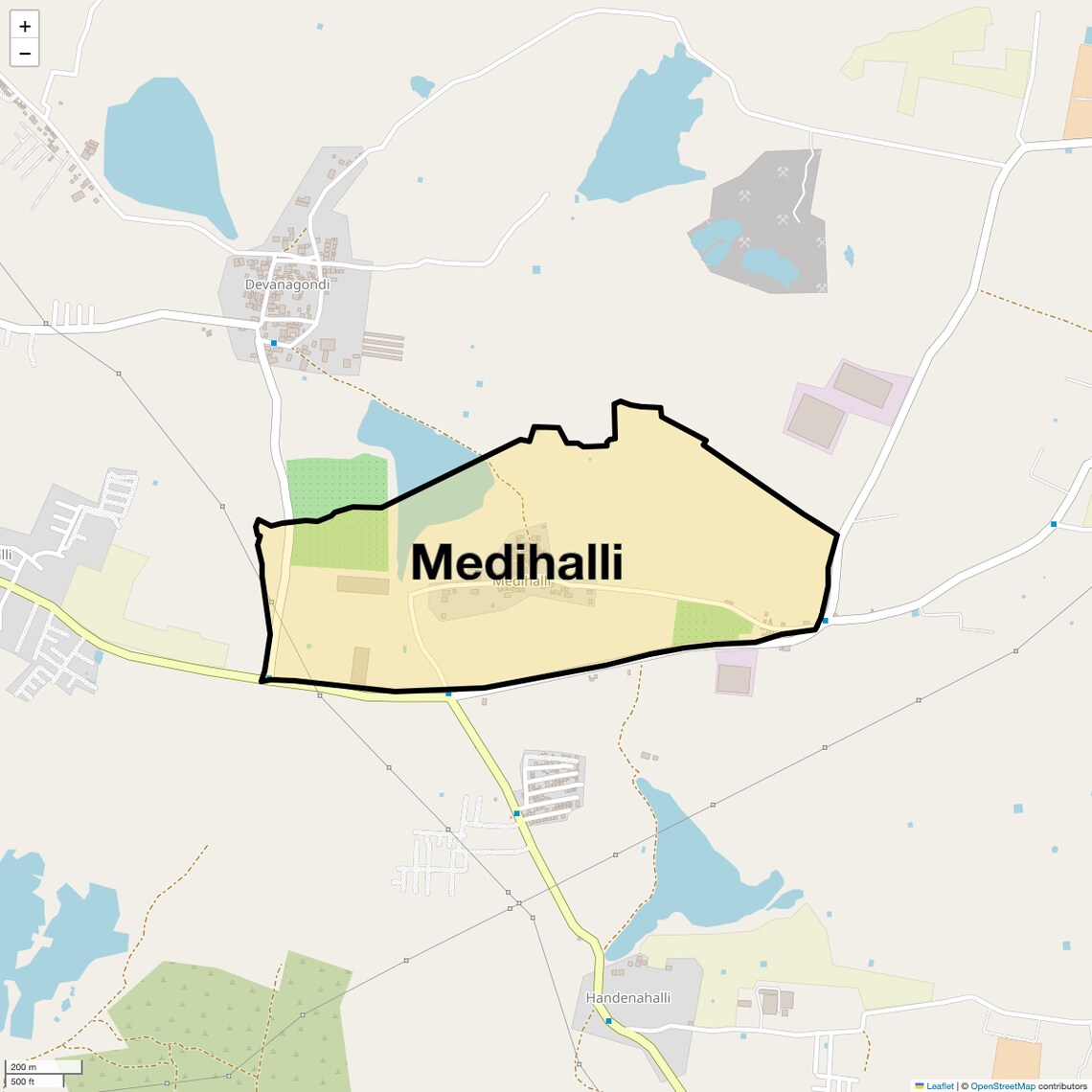 Location Map of Medihalli, Bangalore