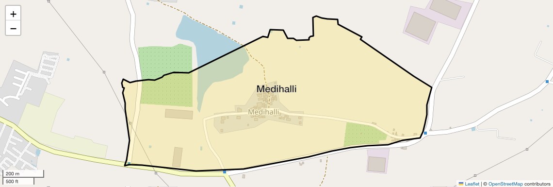 Location Map of Medihalli, Bangalore