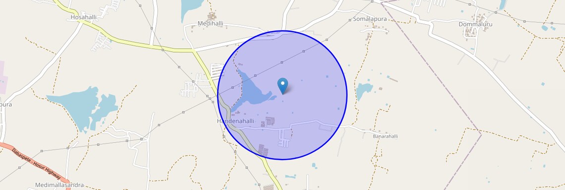Location Map of Medihalli, Bangalore