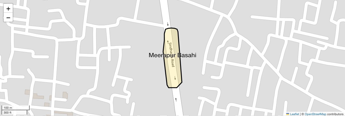 Location Map of Meerapur Basahi, Varanasi