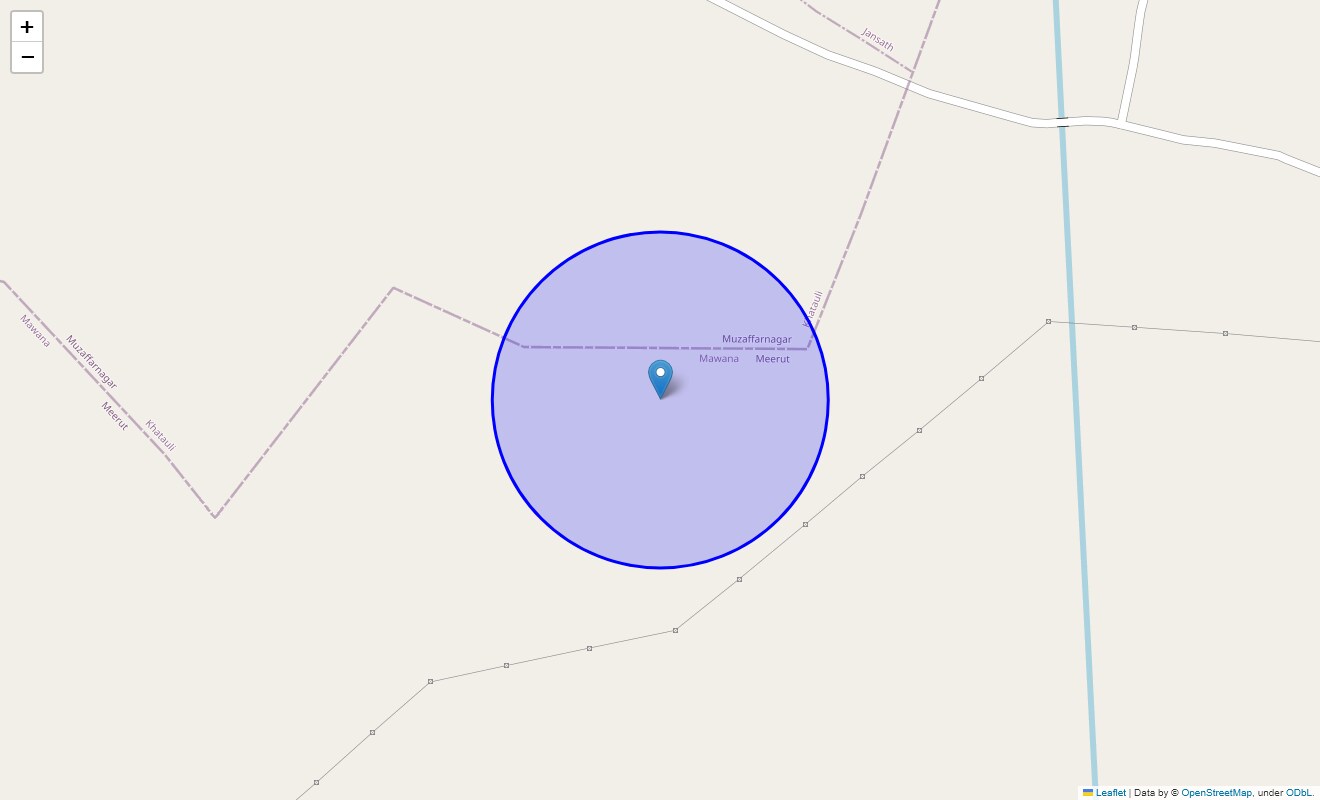 Location Map of Meerpur, Meerut