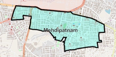 Location Map of Mehdipatnam, Hyderabad