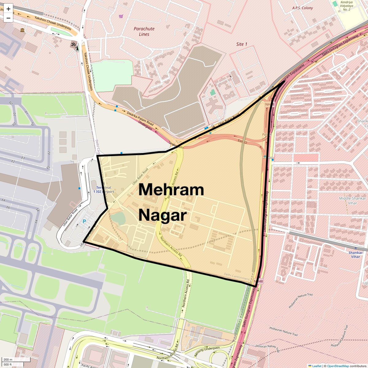Check Time Travel of Mehram Nagar, Delhi