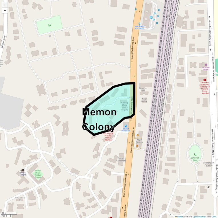 Location Map of Memon Colony