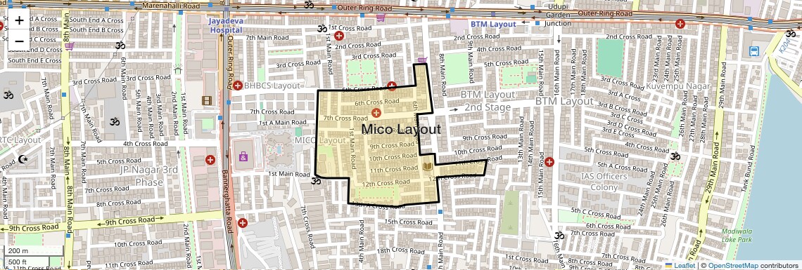 Check Time Travel of Mico Layout, Bangalore