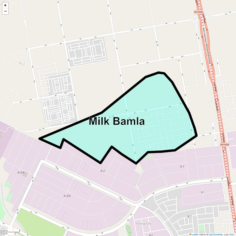 Location Map of Milk Bamla