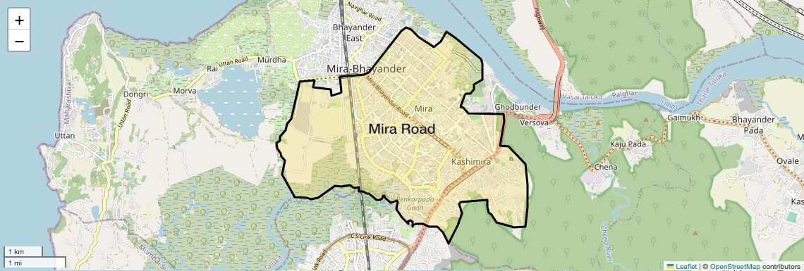 Mira Road Map