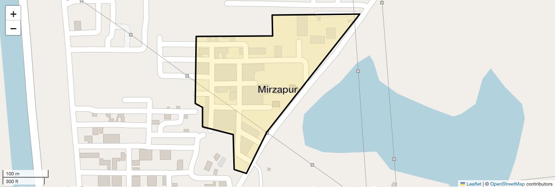 Location Map of Mirzapur, Faridabad
