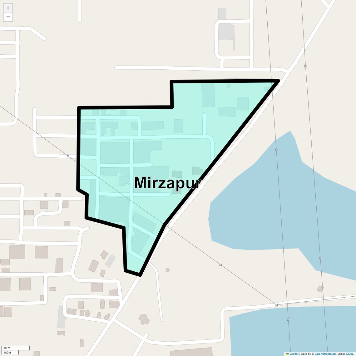 Location Map of Mirzapur, Faridabad