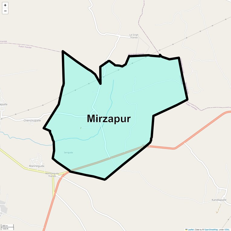 Location Map of Mirzapur