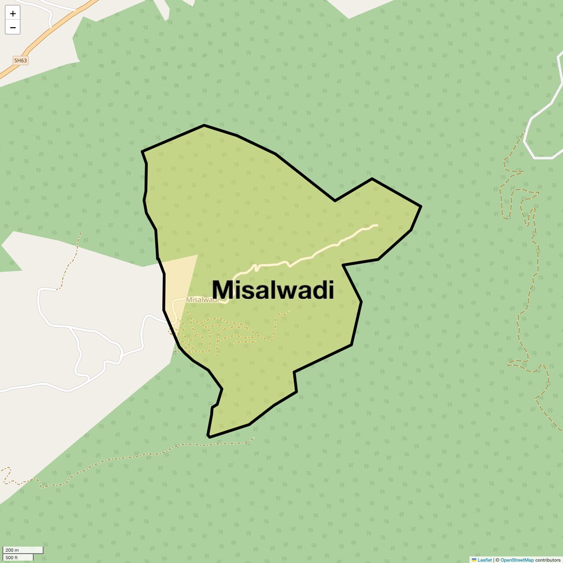 Location Map of Misalwadi, Pune