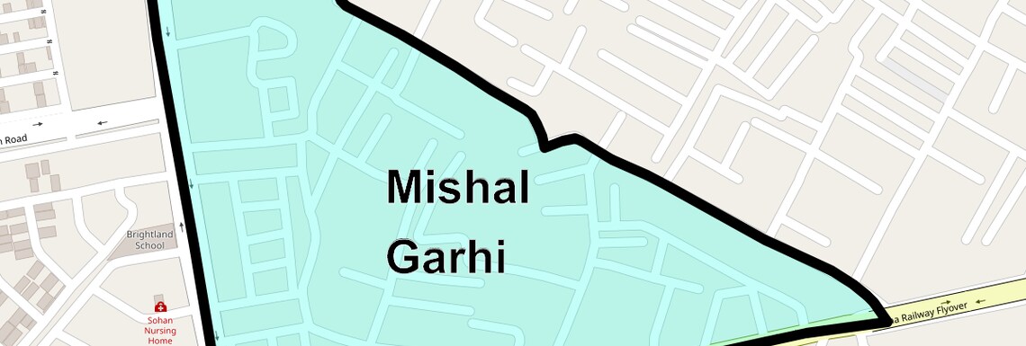 Location Map of Mishal Garhi, Ghaziabad