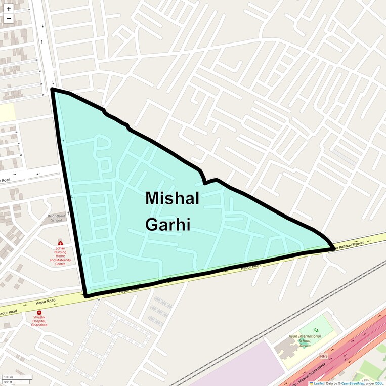 Location Map of Mishal Garhi