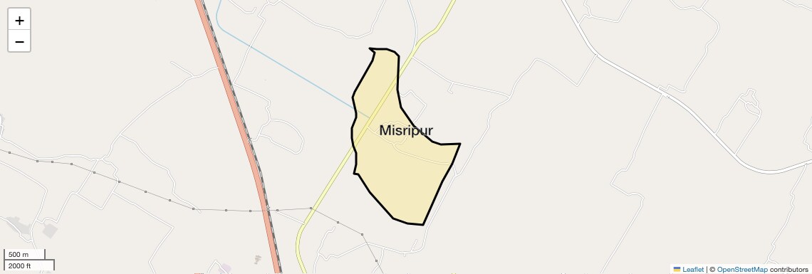 Location Map of Misripur, Lucknow