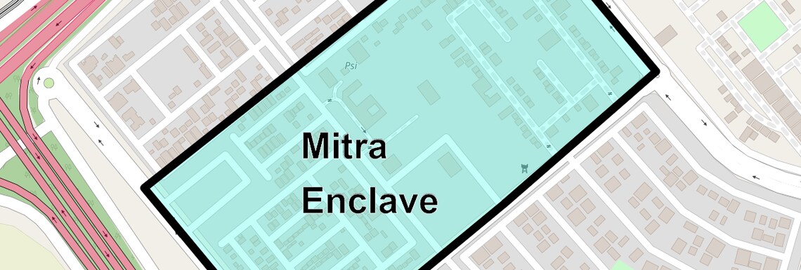 Location Map of Mitra Enclave, Greater Noida