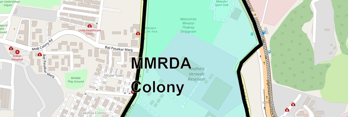 Location Map of Mmrda Colony, Mumbai