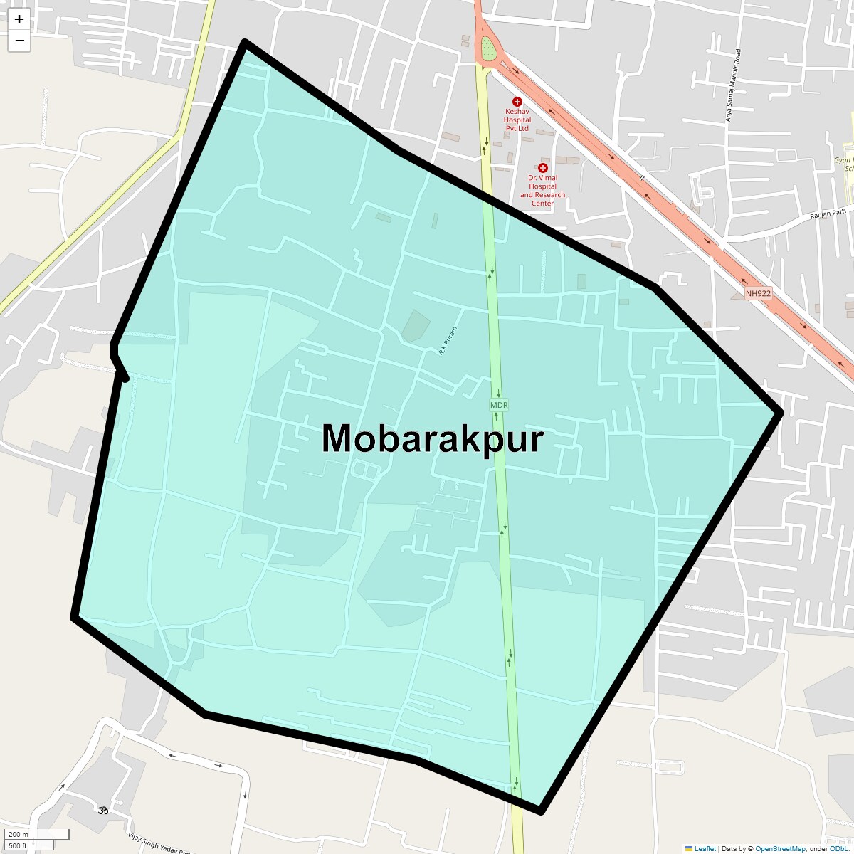 Mobarakpur Map