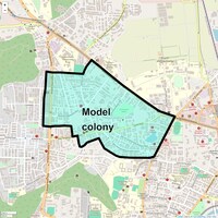 Model colony Map