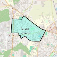 Model colony Map