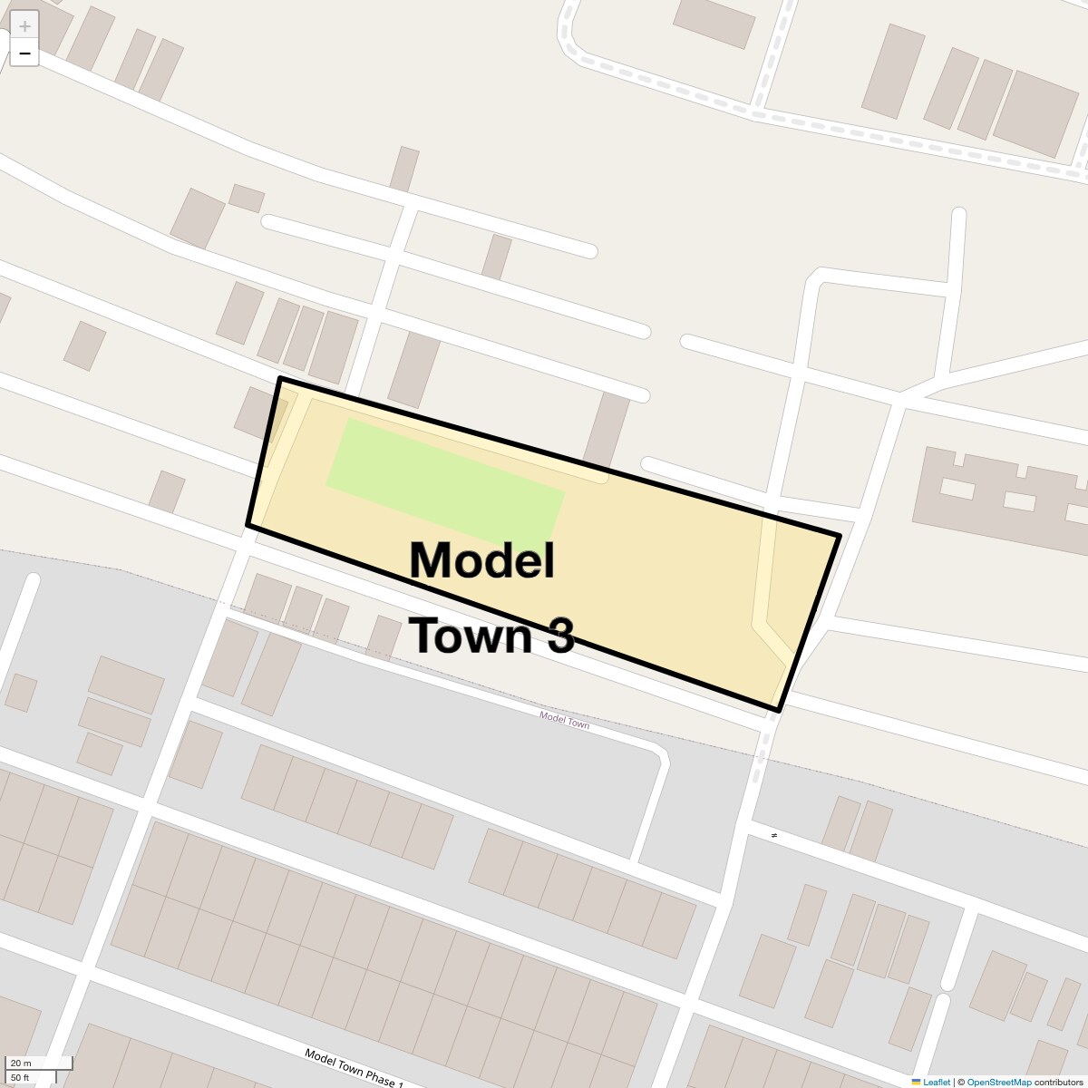 Check Time Travel of Model Town 3, Delhi