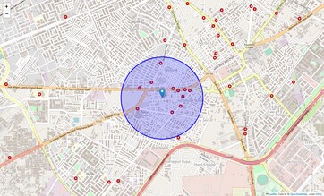 Location Map of Model Town, Gurgaon